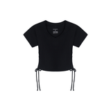 RUCHING CROPTOP W13052 WOMEN