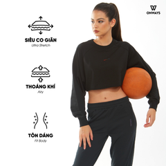 LONG SLEEVES CROPTOP O12045 WOMEN