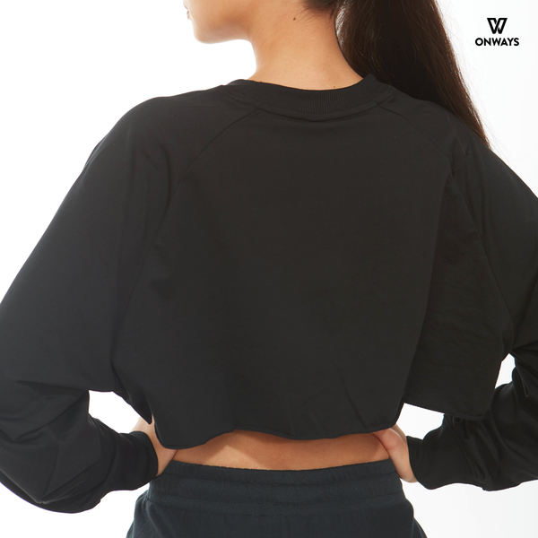 LONG SLEEVES CROPTOP O12045 WOMEN