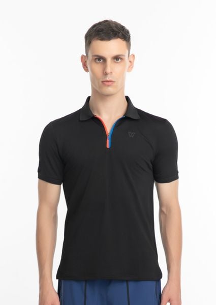 2 COLORS ZIPPED POLO MEN