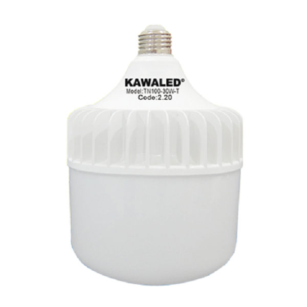 Đèn Led bulb trụ thân nhôm tròn Kawaled TN100-30W