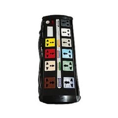 Ổ cắm kéo dài đa năng Super 2200W Max 10A 250V~ 10 ổ 1 công tắc đen LIOA