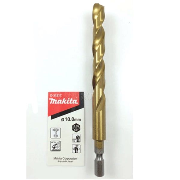 Mũi khoan sắt chuôi lục giác 10x133mm Makita D-31217