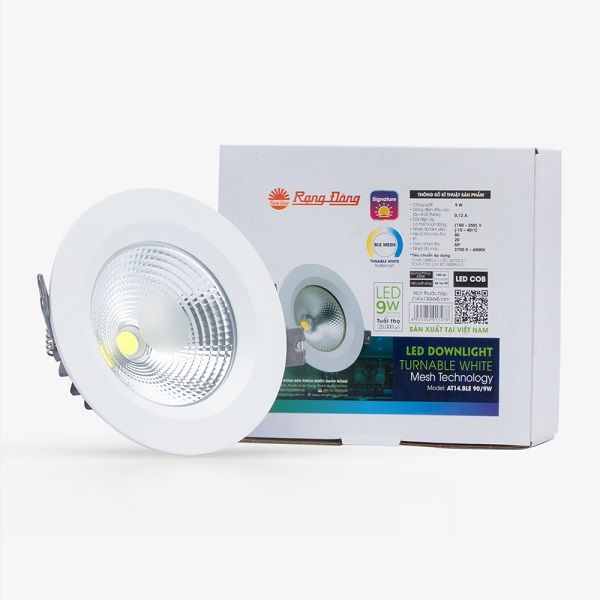 Đèn LED âm trần Downlight COB AT14.BLE 90/9W Rạng đông