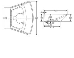 Chậu rửa đặt trên bàn Viglacera CD17