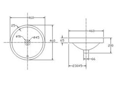 Chậu rửa đặt trên bàn Viglacera CD6