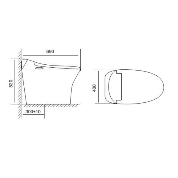 Bàn cầu thông minh Viglacera V93.RW