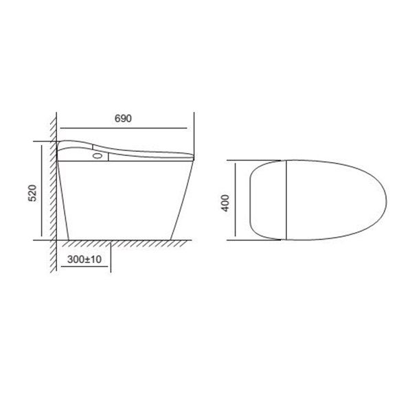 Bàn cầu thông minh Viglacera V-SMART V94.GW