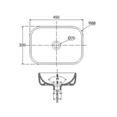 Chậu rửa đặt trên bàn Viglacera V25