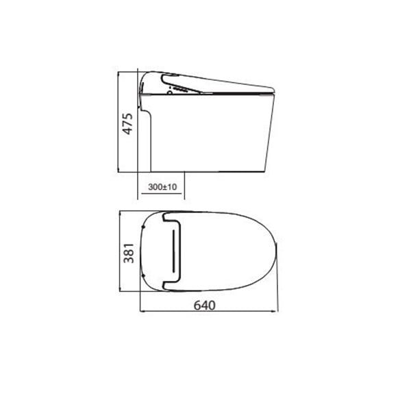 Bàn cầu thông minh Viglacera V-SMART V97.WB