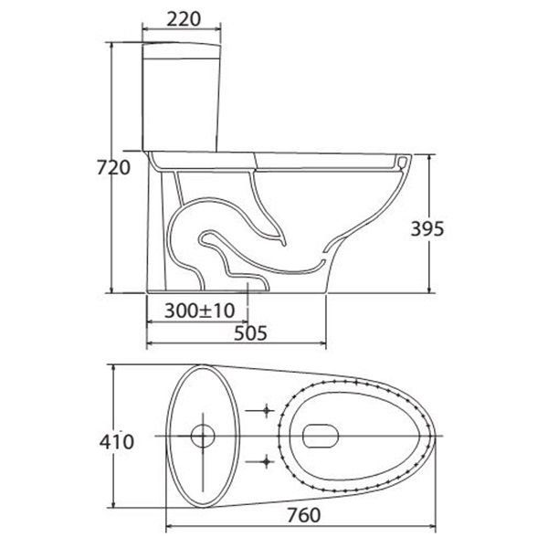 Bàn cầu 1 khối Viglacera V37M