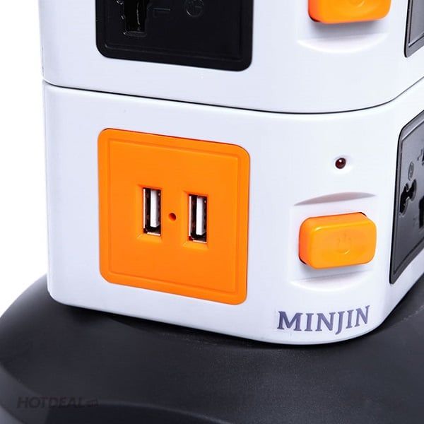 Ổ Cắm Điện Đa Năng 3 tầng Minjin