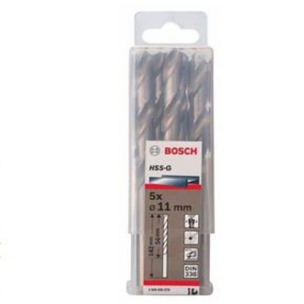 Mũi khoan sắt HSS-G 11.0mm (hộp 5 mũi) Bosch 2608595079