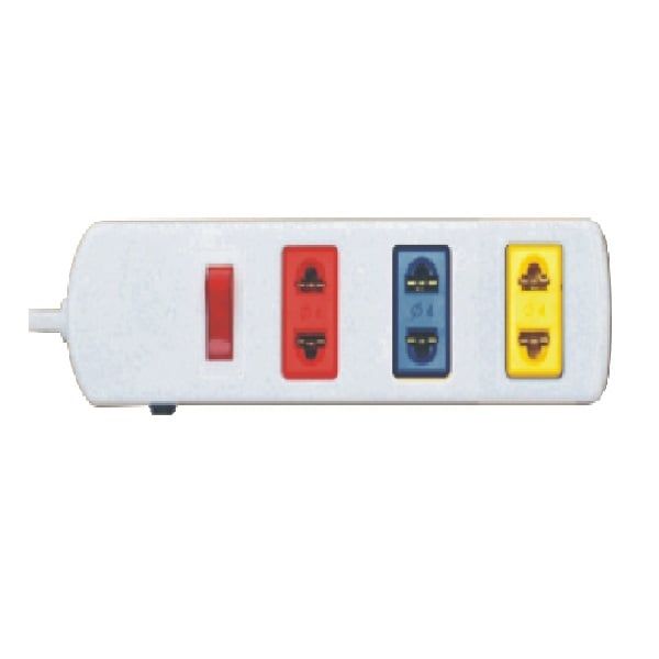 Ổ cắm kéo dài phổ thông 2200W 10A 250V~ 3 ổ trắng LIOA