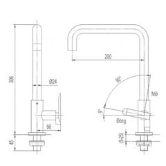 Vòi bếp Inax SFV-30