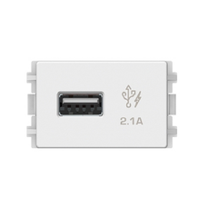 Ổ sạc USB 2.1A đơn, size S Schneider ZENCELO A 8431USB_WE/ 8431USB_BZ