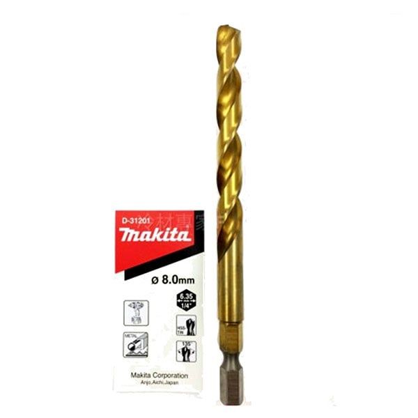 Mũi khoan sắt chuôi lục giác 8x117mm Makita D-31201