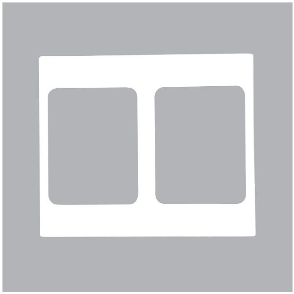 Mặt Viền Đôi Màu Trắng MPE A20-WND