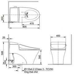 Bàn cầu 1 khối Inax AC-1017VRN
