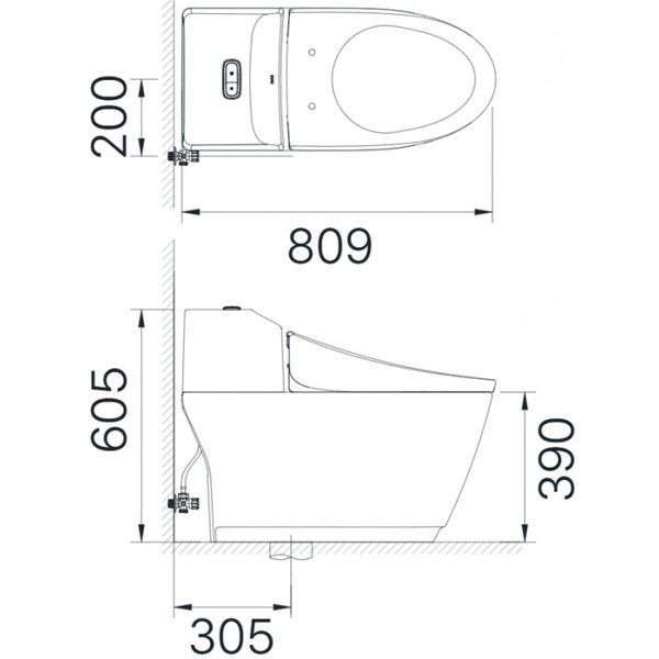 Bàn cầu 1 khối Inax AC-1032VN