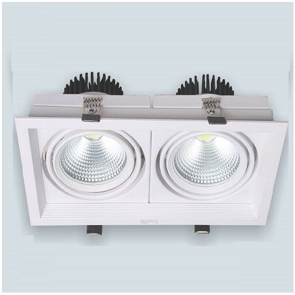 Downlight Led âm trần cao cấp Anfaco AFC 758/2 LED 12Wx2