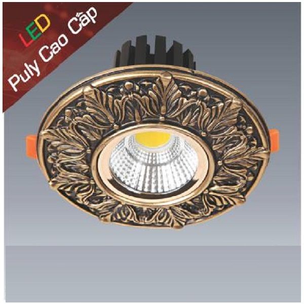 Downlight Led âm trần đồng PULY cao cấp Anfaco AFC PULY 01 LED 10W