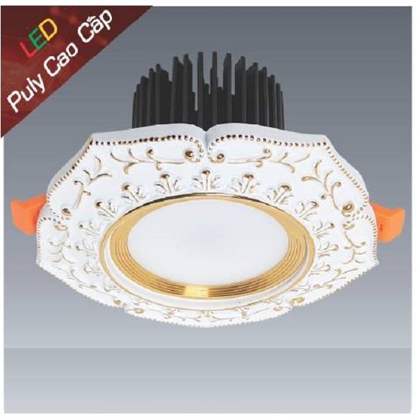 Downlight Led âm trần đồng PULY cao cấp Anfaco AFC PULY 08 LED 12W