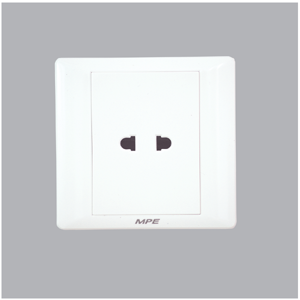 Mặt Ổ Cắm Đơn 2 Chấu MPE B2US