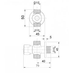 Van vặn khóa Inax A-703-7