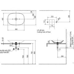 Chậu rửa đặt bàn Inax AL-S620V
