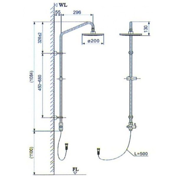 Cây sen tắm Inax BFV-CL1