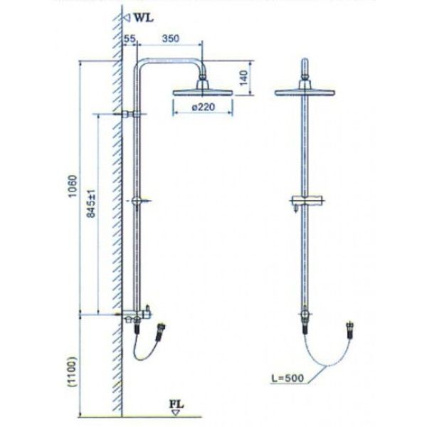 Cây sen tắm Inax BFV-CL2