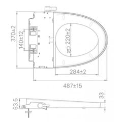 Nắp Shower Toilet INAX CW-S32VN Rửa Cơ