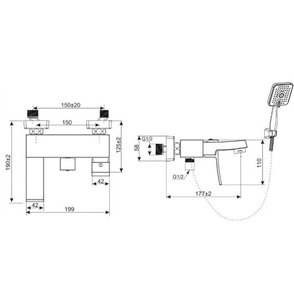 Sen tắm nóng lạnh Inax BFV-403S