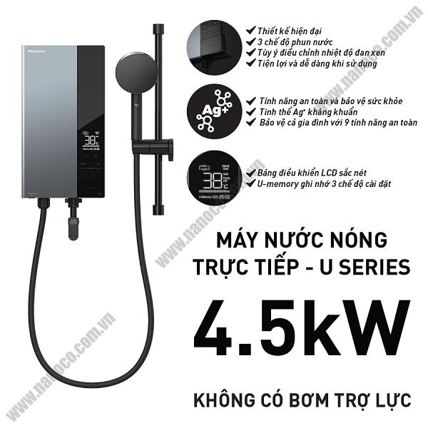 Máy nước nóng trực tiếp U - Series Panasonic DH-4UD1VZ