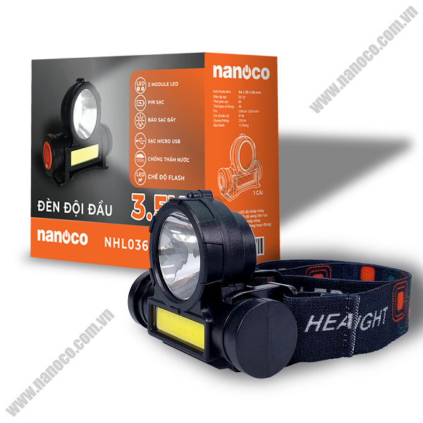 Đèn đội đầu Nanoco NHL0361B