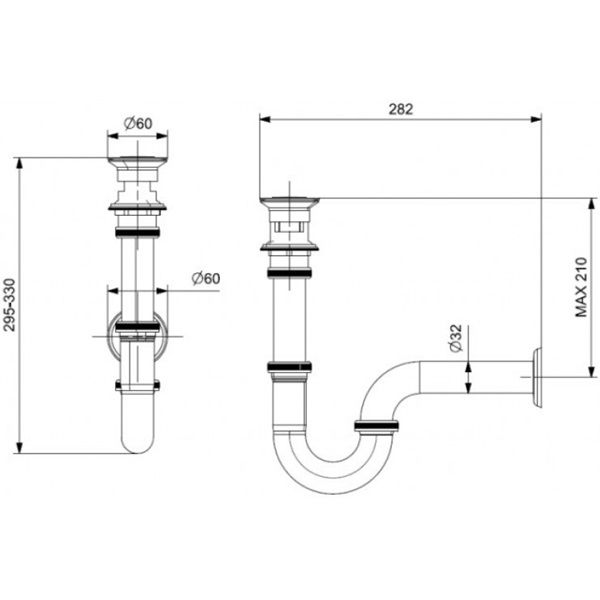 Siphon Xả Lật Viglacera VG814 (VGSP4)