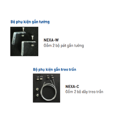 Bộ phụ kiện gắn tường, treo trần Nanoco