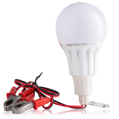 Bóng đèn LED ắc quy có kẹp bình (12V, 24V) OKAS (Ánh sáng trắng)