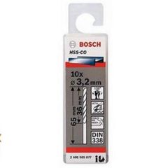 Mũi khoan INOX HSS-Co 3.2mm (hộp 10 mũi) Bosch 2608585877