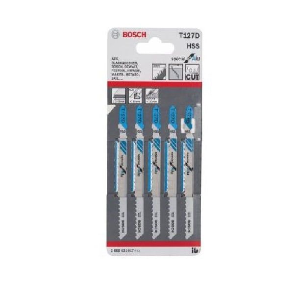 Lưỡi cưa lọng T 127 D - Nhôm 5 lưỡi Bosch 2608631017