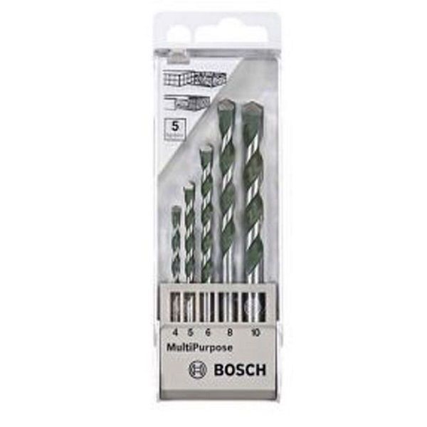 Mũi khoan đa năng bộ 5 mũi (4/6/8/10mm) Bosch 2608680798