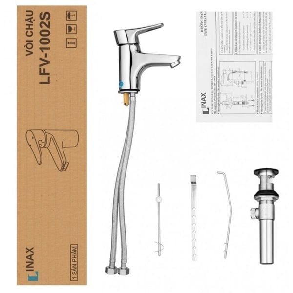 Vòi chậu nóng lạnh Inax LFV-1002S