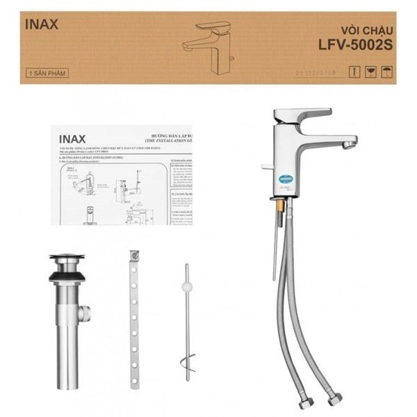 Vòi chậu nóng lạnh Inax LFV-5002S