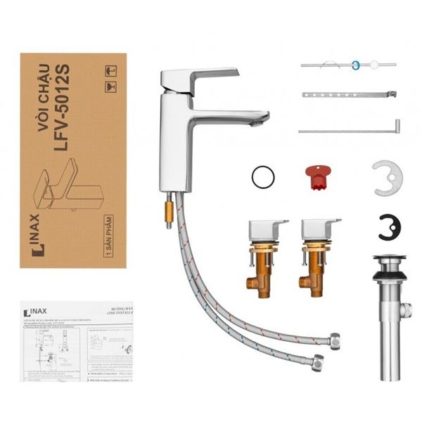Vòi chậu nóng lạnh Inax LFV-5012S