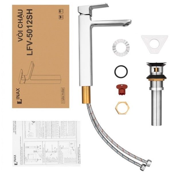 Vòi chậu nóng lạnh Inax LFV-5012SH