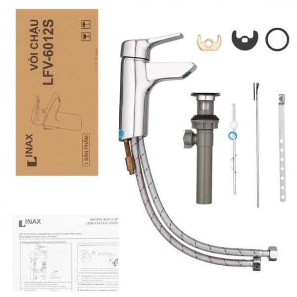 Vòi chậu nóng lạnh Inax LFV-6012S