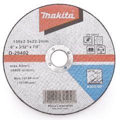 Đá cắt sắt 150 x 2.5 x 22.2mm Makita D-29402