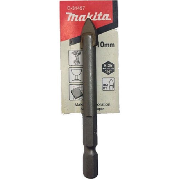 Mũi khoan gạch men 10mm chân lục giác Makita D-31457