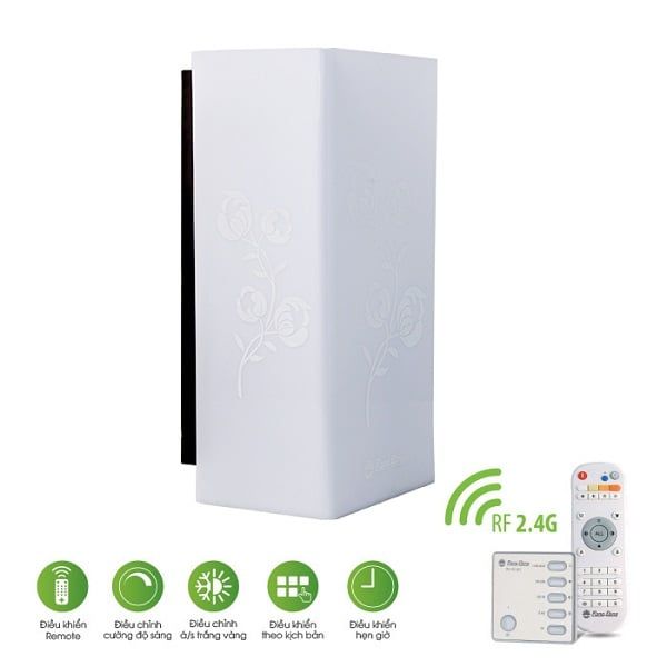 Đèn LED gắn tường điều khiển từ xa D GT08L/6W.RF Rạng đông